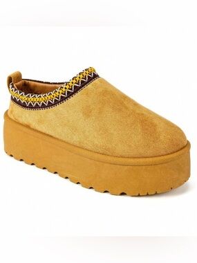 Women’s Platform Slip-On Suede Clog